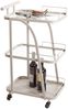 Servierwagen >55189< mit 3 Ablagen,Glas und Kaschmirgrau - 35x79x45 (BxHxT) Bild 5
