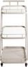 Servierwagen >55189< mit 3 Ablagen,Glas und Kaschmirgrau - 35x79x45 (BxHxT) Bild 3