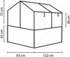 Vitavia Hochfrühbeet "Paris", aluminium blank / eloxiert,3 mm ESG Bild 2
