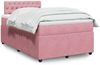 vidaXL Boxspringbett mit Matratze Rosa 120x200 cm Samt 3287721 Bild 1