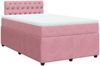 vidaXL Boxspringbett mit Matratze Rosa 120x200 cm Samt 3287721 Bild 2