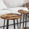 vidaXL Beistelltisch-Set mit Regal 2 pcs Geräucherte Eiche und Schwarz 869704 Bild 4