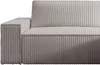 Vente-unique - AMELIA Sofa SamtStoff Grau - B 95 cm x H 85 cm x L 230 cm Bild 4