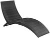 vidaXL Klappbare Sonnenliege mit Auflage Poly Rattan Schwarz 41809 Bild 5
