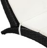 vidaXL Klappbare Sonnenliege mit Auflage Poly Rattan Schwarz 41809 Bild 3