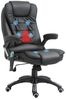 HOMCOM Massagesessel Bürosessel Bürostuhl Chefsessel Gamingsessel 6 Punkt Vibrations Massage mit Wärmefunktion drehbar (Schwarz) Bild 2