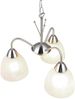 LED Pendelleuchte 3-flammig mit Glas Lampenschirmen Weiß, Ø 43cm Bild 5