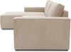 DOMO. collection Ecksofa 800 021, Couch in L-Form mit Cordstoff, Modulsofa mit Taschenfederkern, Sofa, Polsterecke, Eckcouch 273 x 172 x 85 cm (BxTxH), creme Bild 3