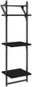 vidaXL Wandregale mit 3 Ablagen & Stangen 2 Stk. Schwarz 30x25x100 cm 836258 Bild 4