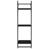 vidaXL Wandregale mit 3 Ablagen & Stangen 2 Stk. Schwarz 30x25x100 cm 836258 Bild 5