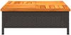 vidaXL Gartentisch Schwarz 70x70x25 cm Rattan und Akazienholz 3281629 Bild 5