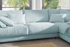 KAWOLA Sofa MADELINE Ecksofa Cord hellblau Recamiere rechts 86 x 224 x 325 cm Bild 5