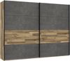 FORTE Ricciano Kleiderschrank, Holzwerkstoff, Braun/Grau, 269,9 x 210,5 x 61,2 cm Bild 3