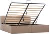 vidaXL Stauraumbett Hydraulisch Cappuccino-Braun Kunstleder 160×200 cm 285532 Bild 2