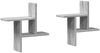 vidaXL Wandregale 2 Stk. Grau Sonoma 38x12x38 cm Holzwerkstoff 853250 Bild 2