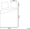 Bettwäsche-Set SUMNER Baumwollmusselin 220 x 240 cm Pastellrosa Bild 2