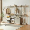 Standgarderobe Jässaatka mit Schrank 200x61x40 cm Grau [en. casa] Bild 4