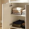 Standgarderobe Jässaatka mit Schrank 200x61x40 cm Grau [en. casa] Bild 3