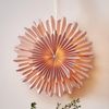 Leuchtstern 'Crystal' aus Papier, rosa, Ø 50cm Bild 2