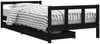 vidaXL Kinderbett mit Schubladen Schwarz 90x200 cm Massivholz Kiefer 834410 Bild 2