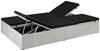 vidaXL Sonnenliege mit Auflage Poly Rattan Schwarz 44165 Bild 2