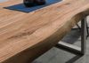 Baumtisch Sheesham 220x100x77 natur gebeizt / U-Beine silber matt FREEFORM 5 Bild 5