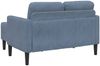 vidaXL 2-Sitzer-Sofa mit Chaiselongue L-Form Blau 125 cm Leinen 4107079 Bild 5