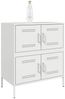 Sideboard, Kommode Weiß 68x39x79 cm Stahl j3309p Bild 4
