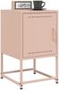vidaXL Nachttisch Rosa 36x39x60,5 cm Stahl 846448 Bild 4