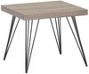 Design Couchtisch GRIGIO 50cm hellgrau Eichen-Optikschwarzes Metallgestell Bild 4