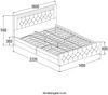 HOME DELUXE Polsterbett inkl. Matratze und Topper VELARA - 140 x 200 cm Beige Bild 4