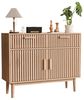 FUROKOY Sideboard Kommode Küchenschrank, Holzbeine (Buffetschrank mit 2 Türen und 2 Stauraum Schubladen), für Schlafzimmer, Wohnzimmer, Flur, 100 x 35 x 80 cm Bild 4