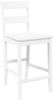 vidaXL Barhocker 2 Stk. Weiß Massivholz Gummibaum 4102561 Bild 4