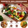 Bremermann Grillschale 4er-Set, Edelstahl Grillpfanne, ca. 35 x 2,5 x 24,5 cm Bild 2