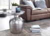 Wohnling Design Beistelltisch DELIA 36,5 x 46 x 36,5 cm Aluminium Dekotisch orientalisch rund, Silber Bild 4
