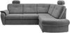Ecksofa >Elli< Schlaffunktion, Stauraum, 2 Kopfstützen, grau - 264x92x180cm (BxHxT) Bild 4
