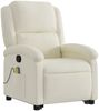 vidaXL Massagesessel mit Aufstehhilfe Creme Samt 3204320 Bild 3
