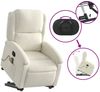 vidaXL Massagesessel mit Aufstehhilfe Creme Samt 3204320 Bild 5