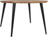 Runder Esszimmertisch Akazie naturfarben Schweizer Kante 105 cm vierfuß-Gestell CARA 137874832 Bild 3