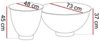 Lookway Couchtisch ESTELLE 2in1 Set Modern Wohnzimmertisch (2er Set), Durchmesser: ⌀73 cm und ⌀48cm Bild 4