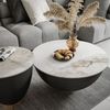Lookway Couchtisch ESTELLE 2in1 Set Modern Wohnzimmertisch (2er Set), Durchmesser: ⌀73 cm und ⌀48cm Bild 3