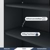 MegaDeal 4x Aktenschrank abschließbar JAN - 5 Ebenen verstellbar, Flügeltüren | Metallschrank Werkstatt Mehrzweckschrank Büroschrank aus Stahl Werkzeugschrank, 185x90x40cm Anthrazit-Weiß Bild 4