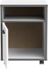 FORTE Keflavik Rollcontainer, Holzwerkstoff, Weiß/Grau/Braun, 49,8 x 64,6 x 52,2 cm Bild 4