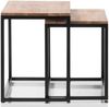 Satztisch >Samuele< in Asteiche geölt aus Metall - 50x48x40cm (BxHxT) Bild 5