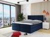 Boxspringbett Rebos, Blau, 160x200 cm Bild 2