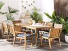 Set mit 8 Sitzkissen Streifenmuster SASSARI 46 x 46 cm Marineblau Bild 3