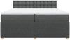 vidaXL Boxspringbett mit Matratze Dunkelgrau 200x200 cm Stoff 3287578 Bild 4