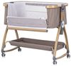 Chipolino Beistellbett Charisma Matratze höhenverstellbar Räder Ablagefach Gurt braun Bild 3