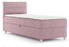 Beautysofa Boxspringbett Velour Bett DONNA MINI mit Matratze, Topper Polsterbett Schlafzimmer Bild 4
