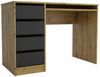Schreibtisch Bürotisch Computertisch Tisch A700 110x55x77 cm Artisan- Schwarz Bild 2